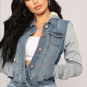 His Name Was Tustin Hooded Denim Jacket